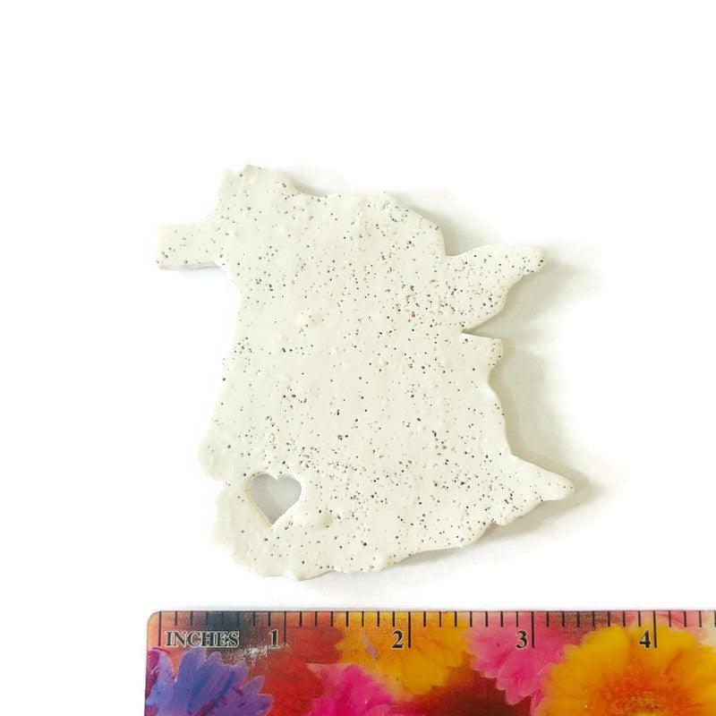 Labrador Fridge Magnet Handmade from Clay & Beach Sand