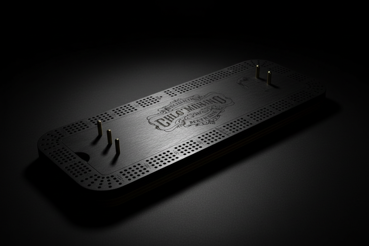 Large 4-Player Cribbage Board - 24" x 9.5" | Personalized Gift
