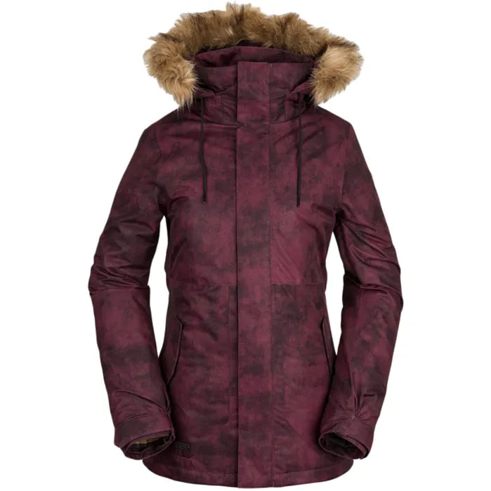 Volcom 'Fawn' Insulated Jacket - Acid Merlot (Women's)