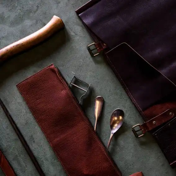 WITLOFT  | Classic leather tool pouch d - Dark Brown