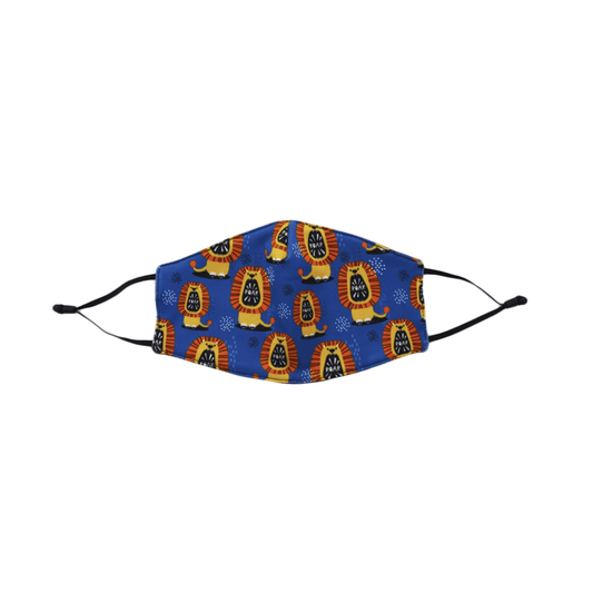 Lion Print Kids Face Mask with Filter