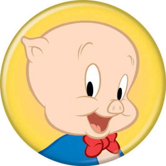 Looney Tunes - Porky Pig sur bouton jaune