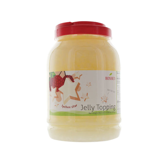 Gelée de litchi en forme d'étoile | Gelée de noix de coco | Polyvalent | Garniture pour thé aux perles | Garniture pour crème glacée | Service alimentaire Canada | Livraison gratuite au Canada pour les commandes de plus de 199 CAD