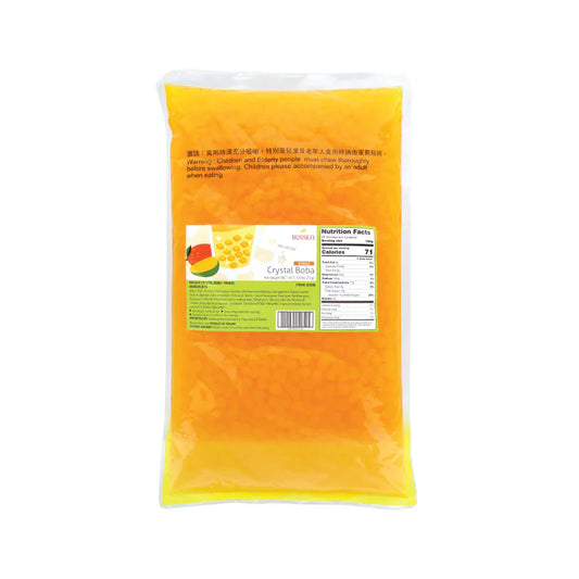 Mangue | Boba cristalline | Perles de gelée d'agar-agar | Bossen Canada | Livraison gratuite au Canada pour les commandes de plus de 199 CAD