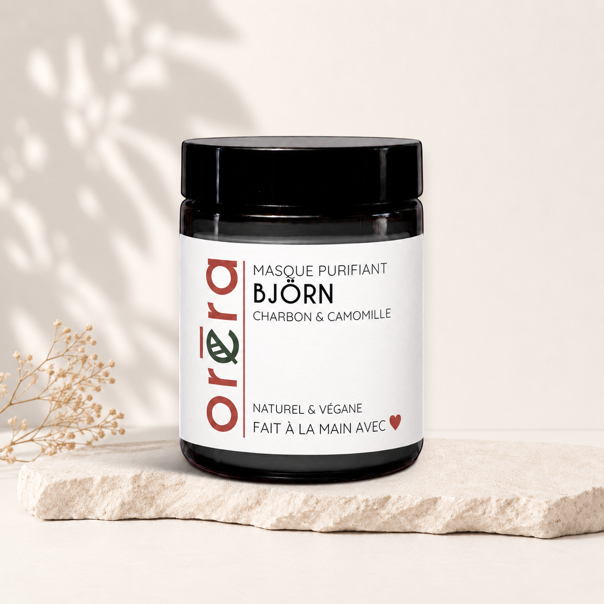 Masque pour le visage purifiant BJÖRN charbon & camomille
