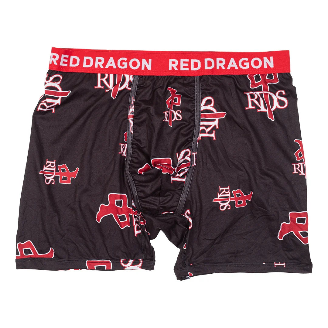 Red Dragon 'Multi Logo' Boxer - Black/Red