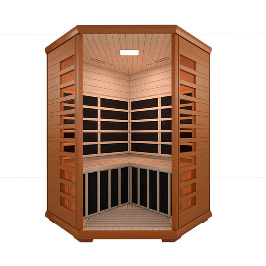 Sauna d'angle Westinghouse en pruche avec chromothérapie - Usage intérieur uniquement (WES43-2100)