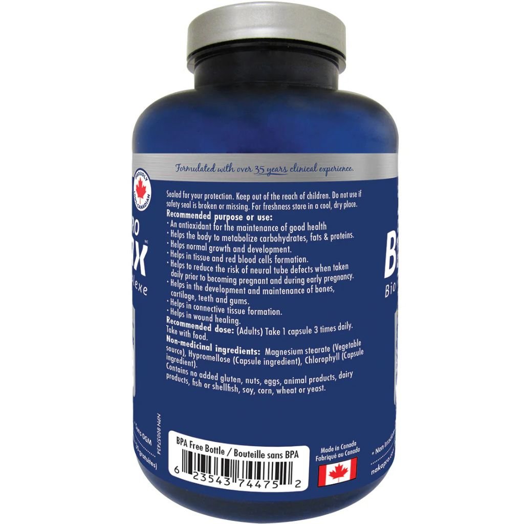 Naka Platinum BIOMAX METHLATED (B Complex), 150 VCaps
