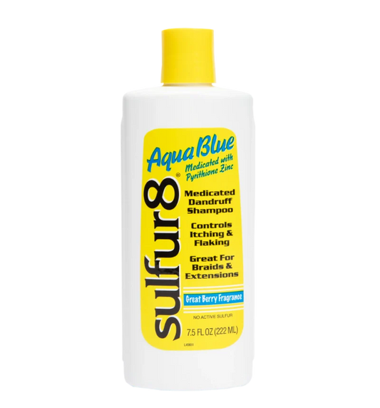 SULFUR8 AQUABLUE SHAMPOO MÉDICAMENTÉ ANTIPELLICULAIRE PARFUM GRANDE BAIE 7.5OZ