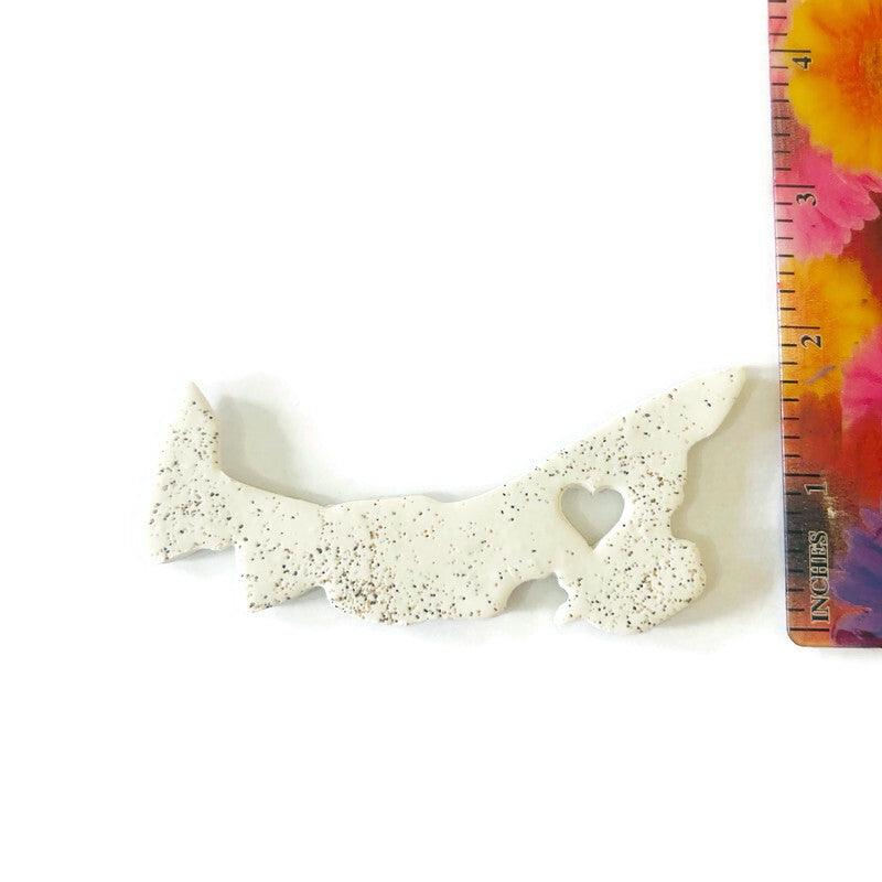New Brunswick Fridge Magnet Handmade from Clay & Beach Sand