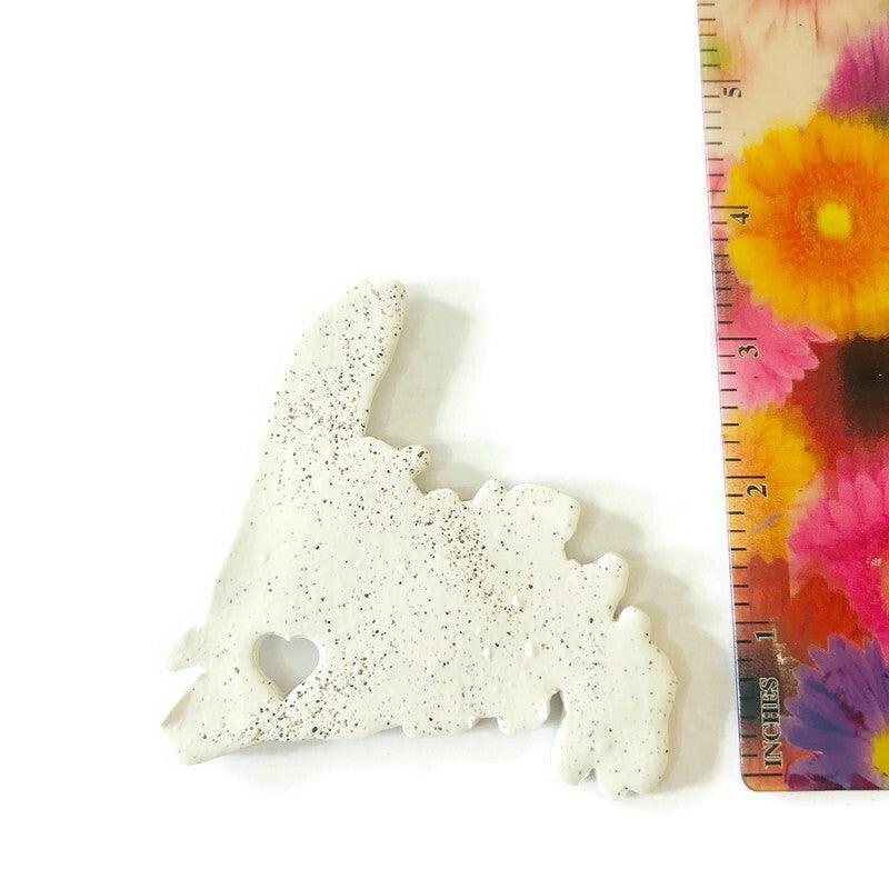Newfoundland Fridge Magnet Handmade from Clay & Beach Sand