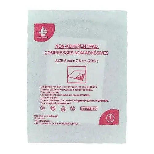 Pansement non adhérent, 5,08 cm x 7,62 cm, compresse non adhérente, stérile