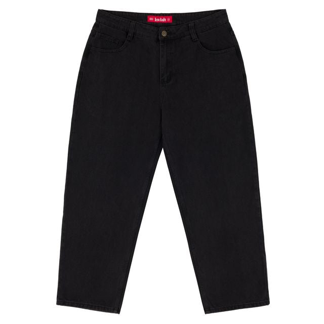 Loviah '1990' Baggy 5 Pocket Denim Pants - Black Wash Denim