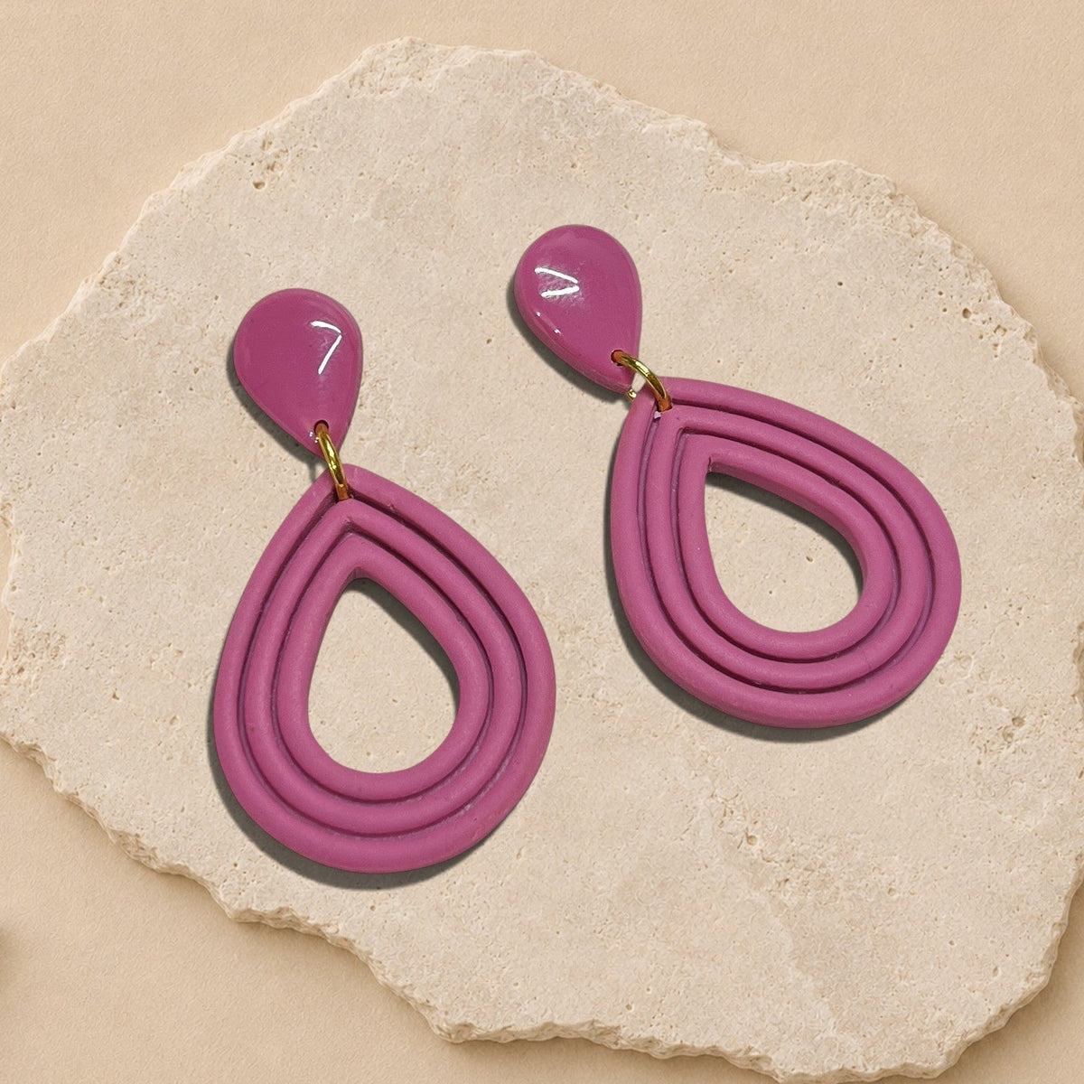Boucles d'oreille en argile polymère (plusieurs modèles)
