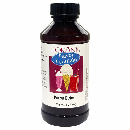 Arôme de beurre d'arachide (sans arachides) - 4 oz. - 32 oz. - Arômes pour crèmes glacées et boissons - LorAnn Oils - Distribution canadienne - Livraison gratuite au Canada pour les commandes de plus de 199 CAD