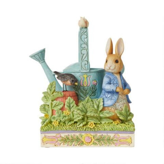 Pierre Lapin avec arrosoir Jim Shore