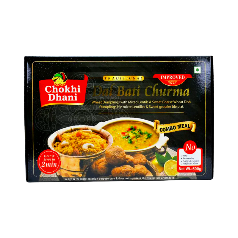 Chokhi Dhani Dal bati Churma (Combo Meal) 500g