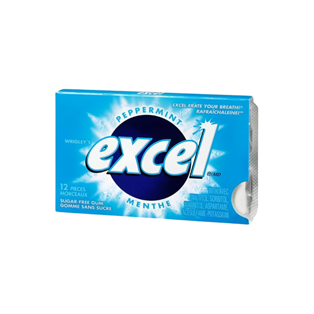 Excel Peppermint Sugar-Free Gum (12 Pcs)