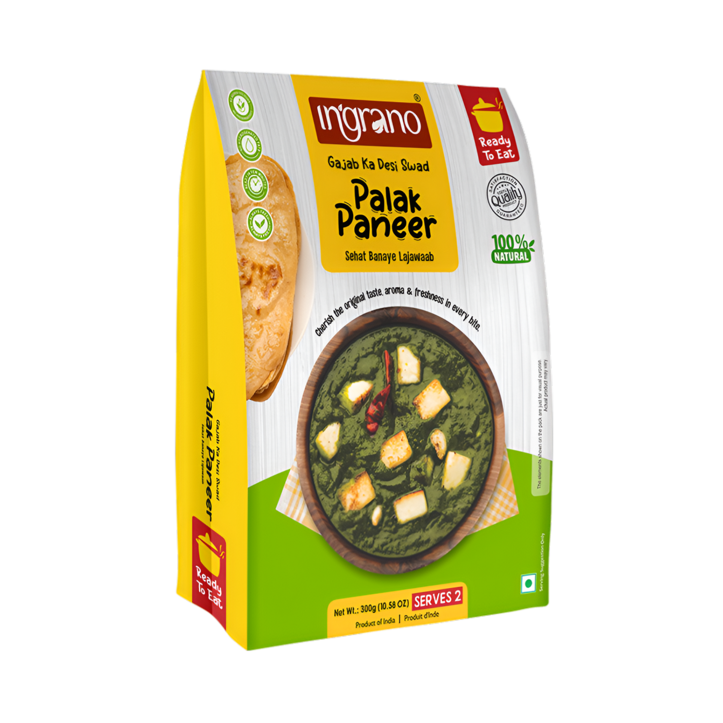 Ingrano Ready To Eat Palak Paneer 285g