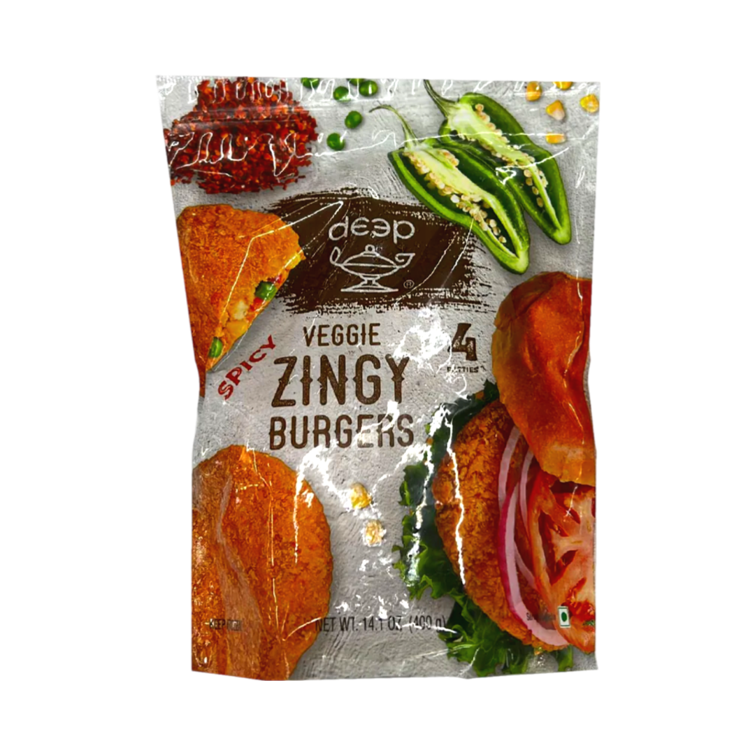 Deep Spicy Veggie Zingy Burgers 400g