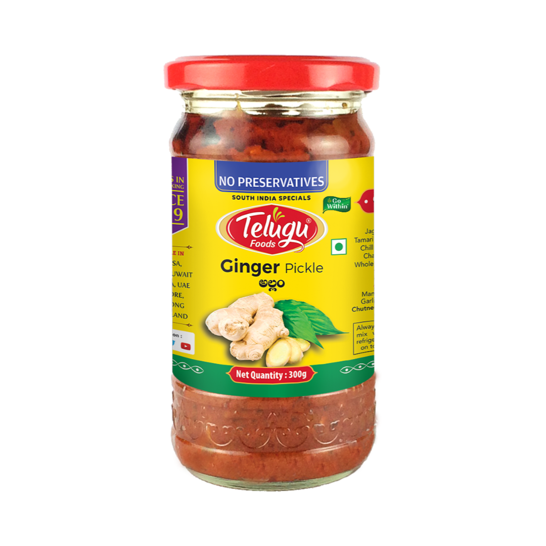 Telugu Foods Ginger Pickle 300g