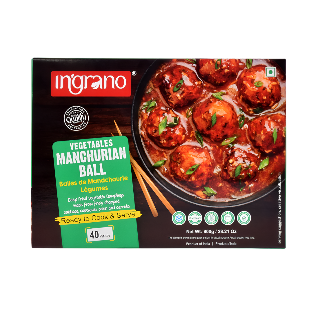 Ingrano Vegetables Manchurian Balls (40 Pcs) 800g