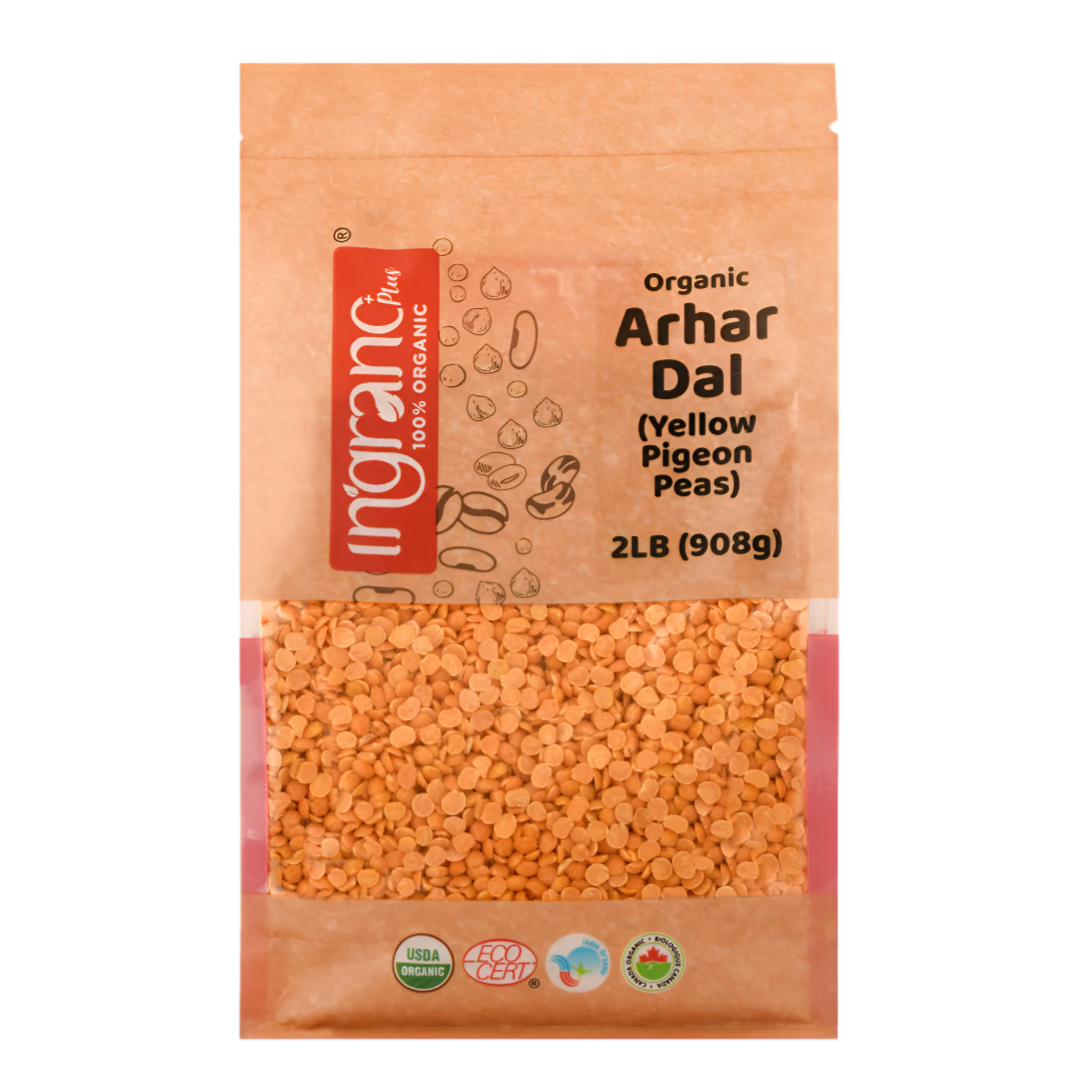 Ingrano Organic Toor Dal (Arhar Dal) 4lb