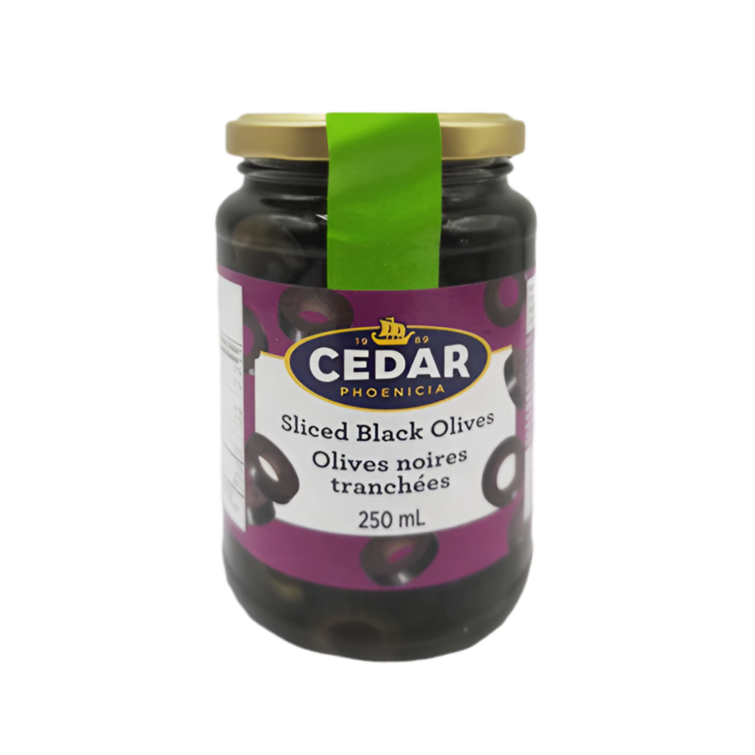 Cedar Black Olive Sliced 250ml