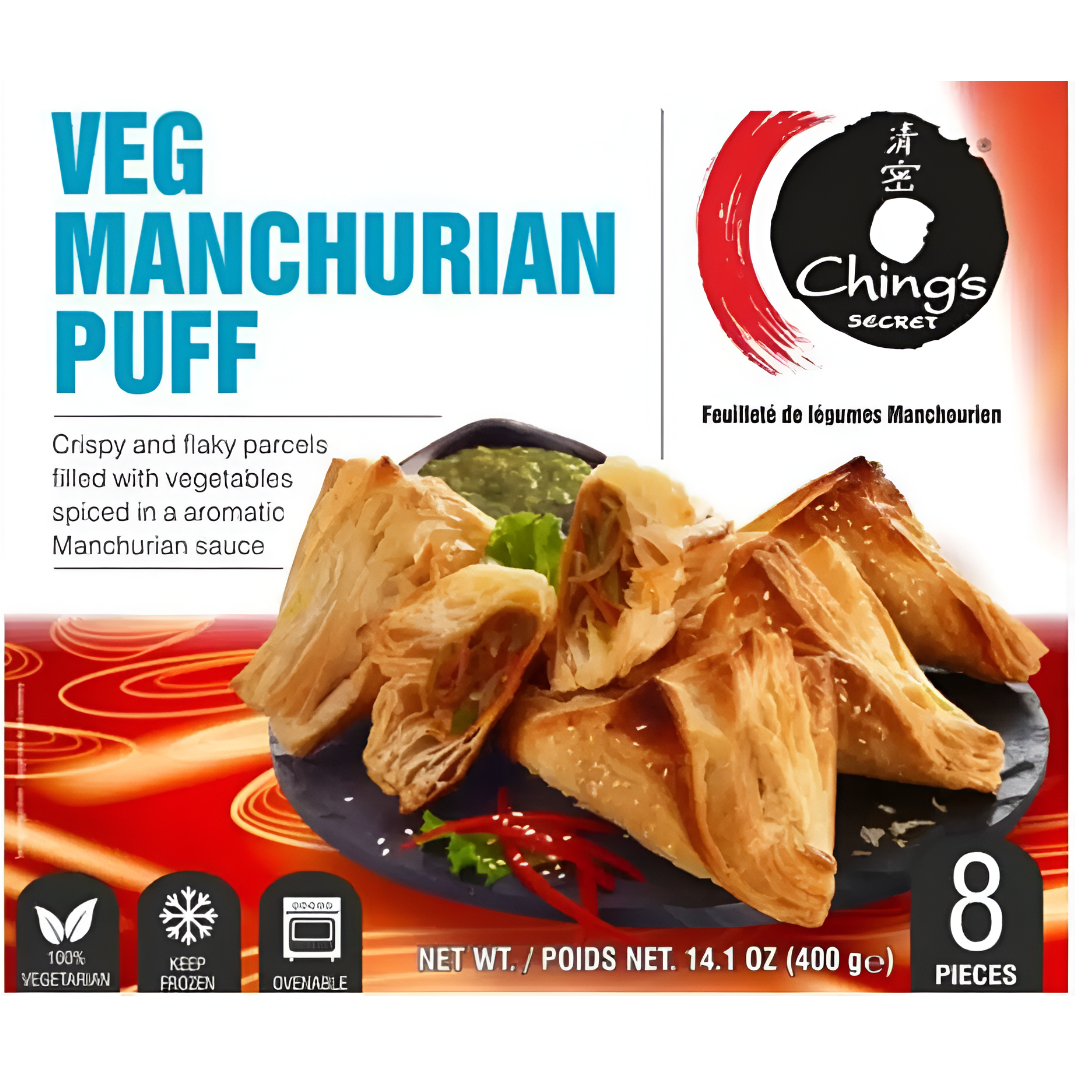 Ching's Veg Manchurian Puff 400g (8 Pcs)