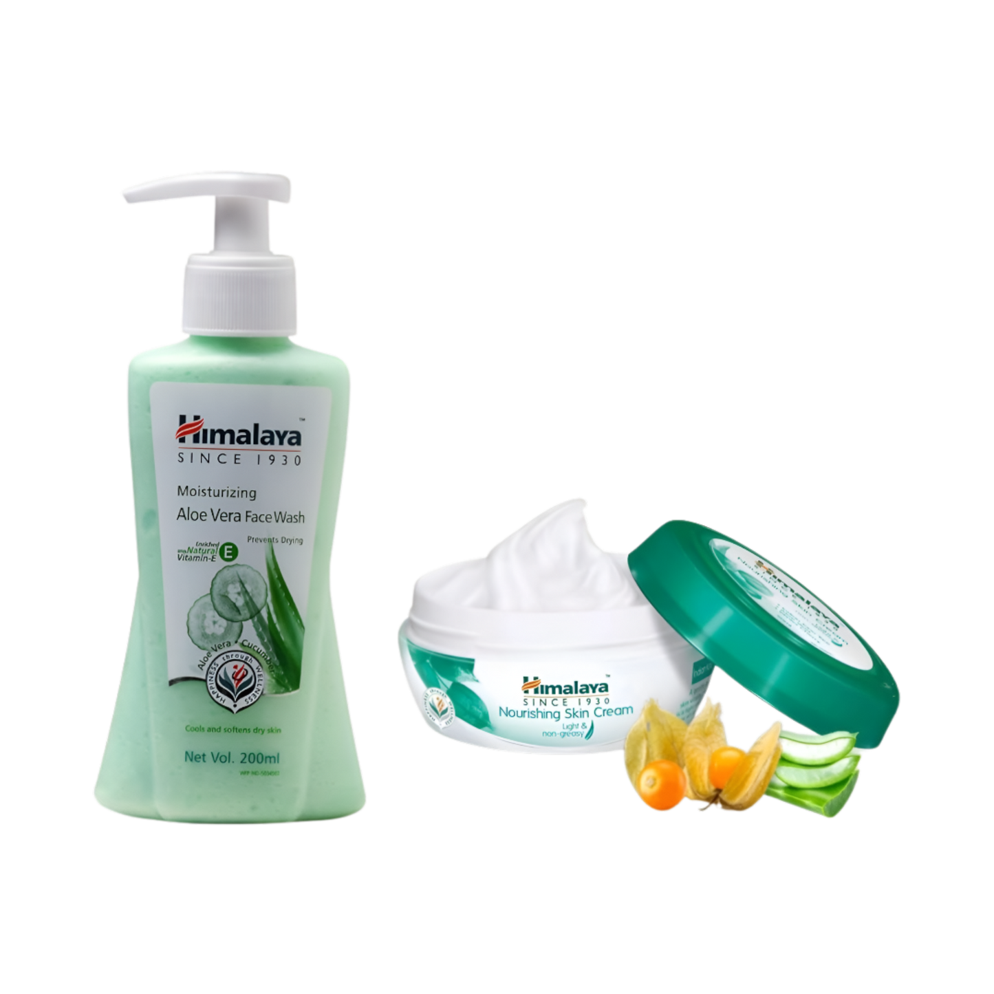 Himalaya Aloe Vera Face Wash 200ml (Free Nourshing Skin Cream 50ml)