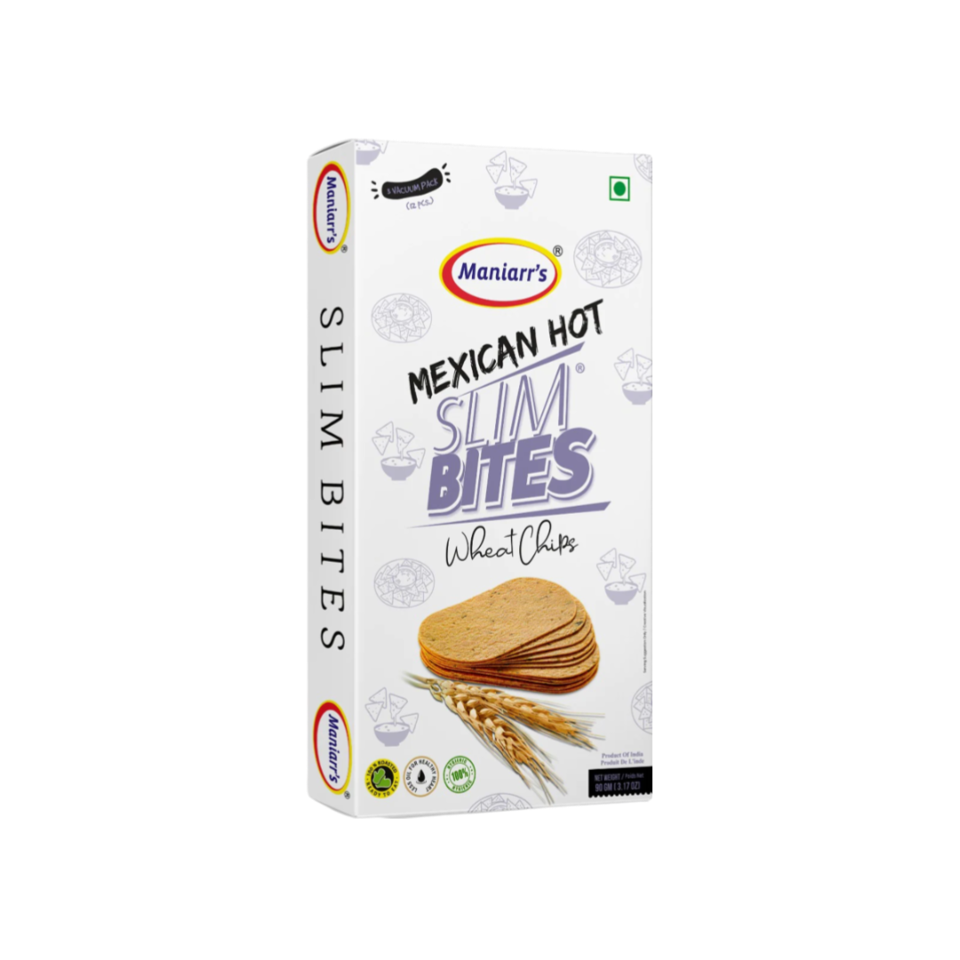 Maniarr's Slim Bites Wheat Chips Mexican Hot 90g