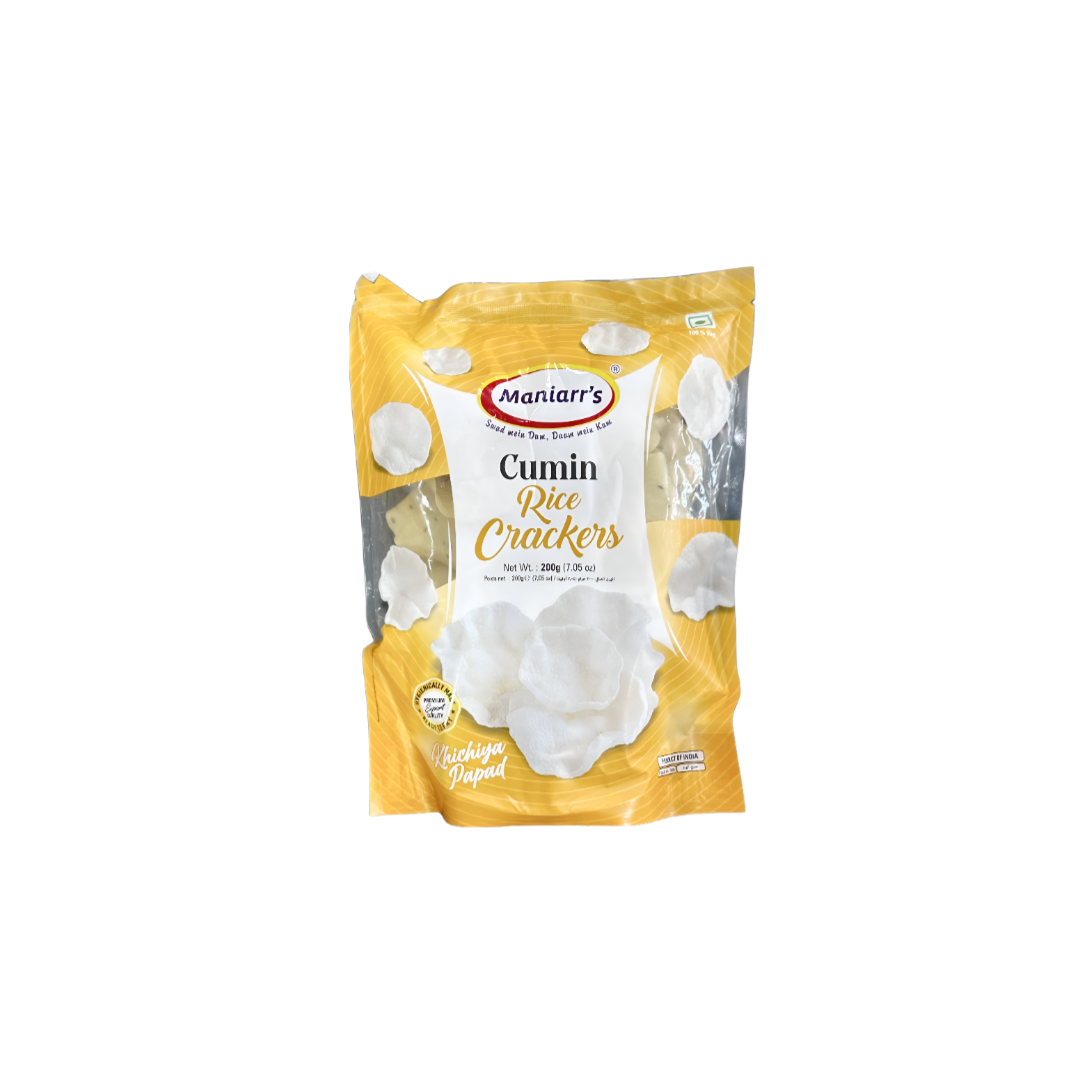 Maniarr’s Cumin Rice Crackers 200g