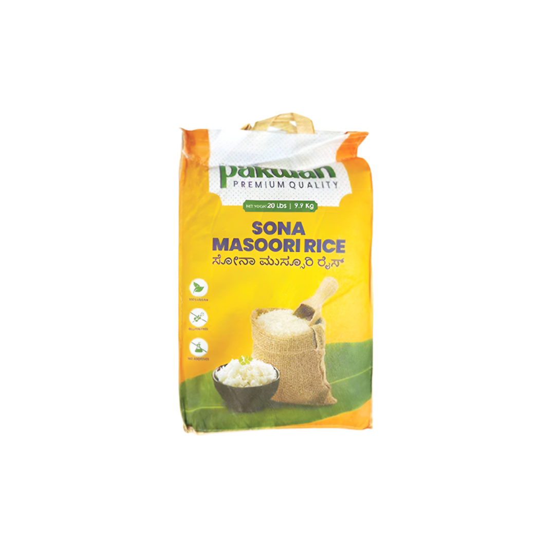Pakwan Premium Sona Masoori rice 20lb