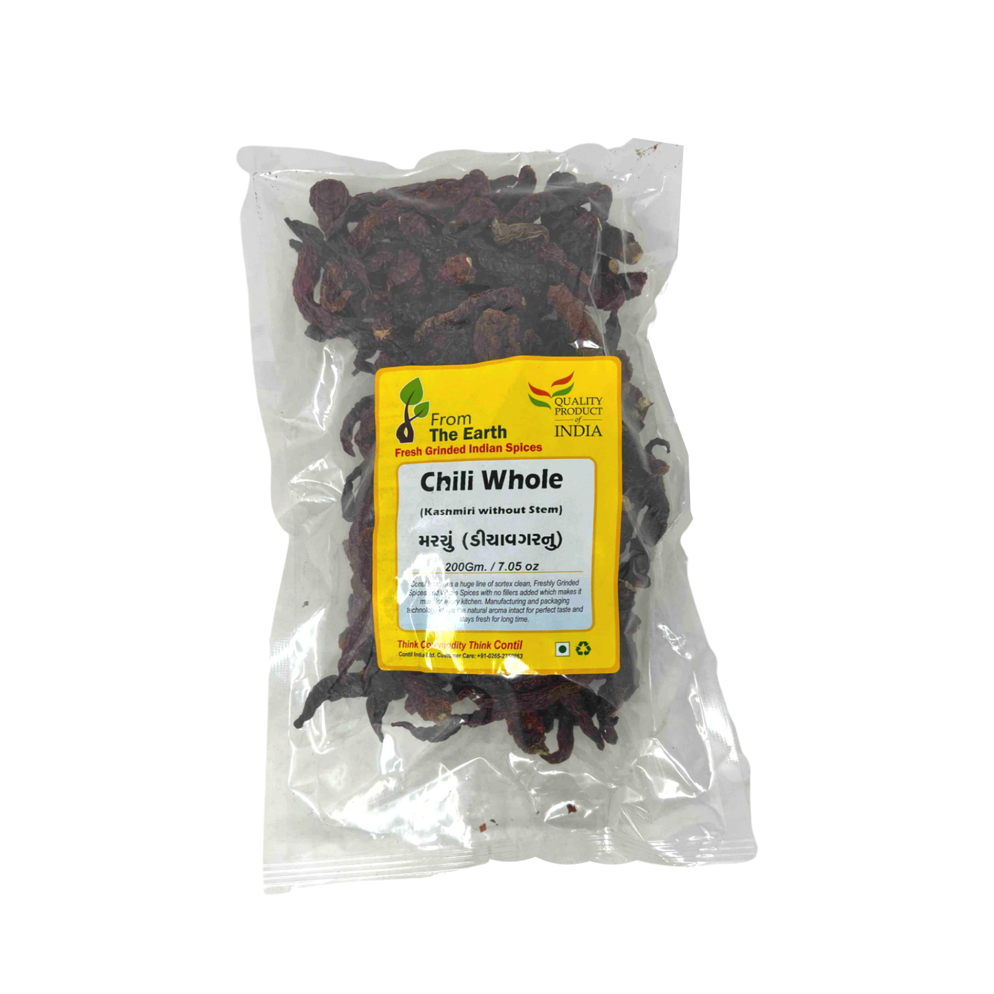 From The Earth Kashmiri Chili Whole 200g