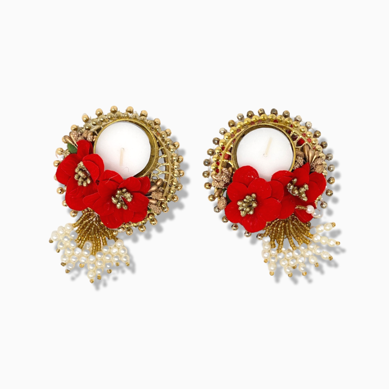 Red Bow Tie Diya