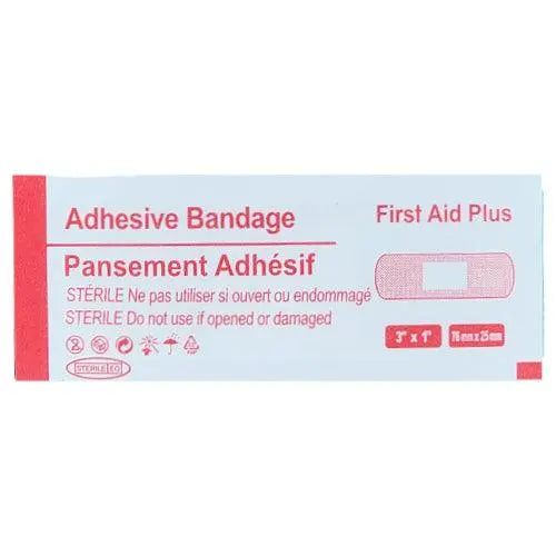 Pansement adhésif en plastique, bande standard, 7,6 x 2,5 cm