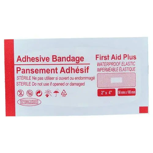 Pansement adhésif en plastique très grand format, 5 x 10 cm