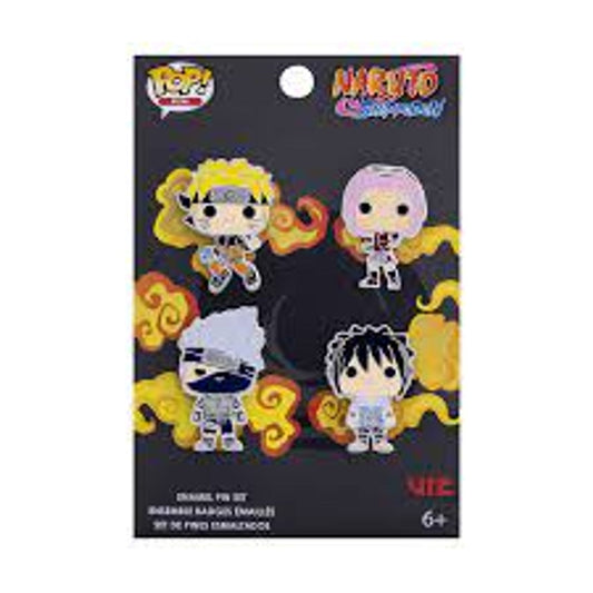 POP! 4pk Pin Set: Naruto Team 7