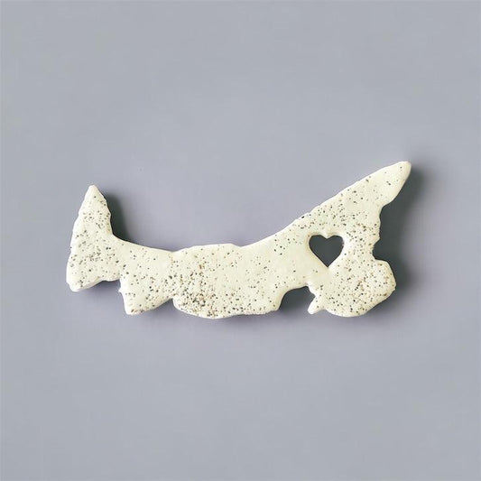 Prince Edward Island Fridge Magnet Handmade from Clay & Beach Sand