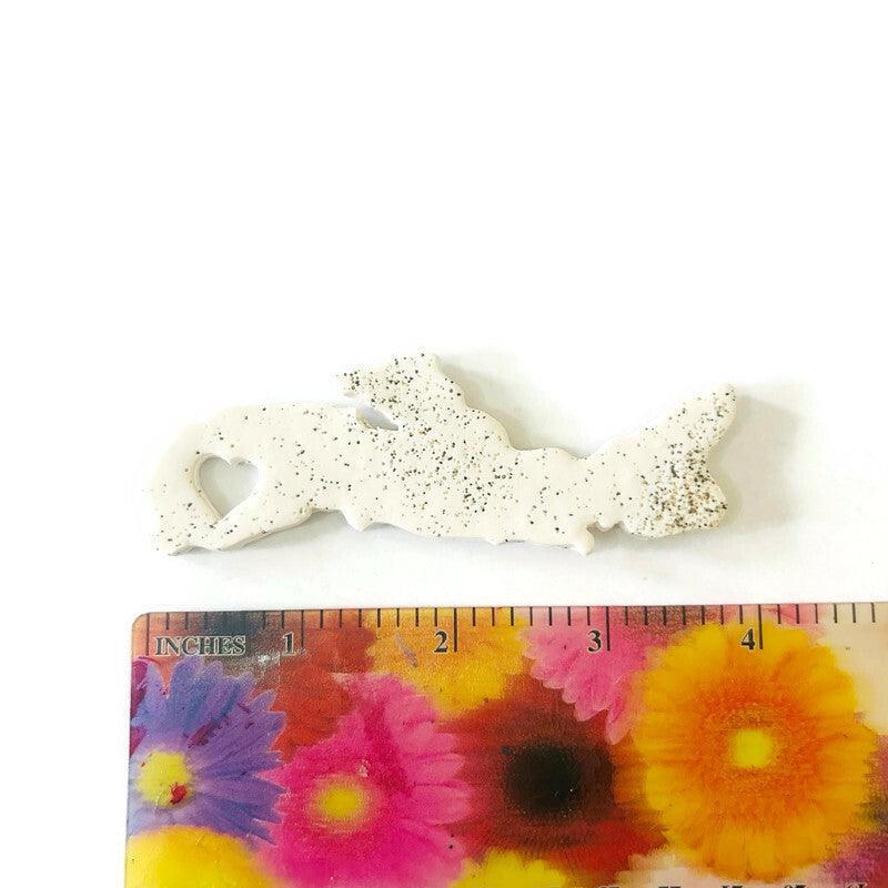 Prince Edward Island Fridge Magnet Handmade from Clay & Beach Sand