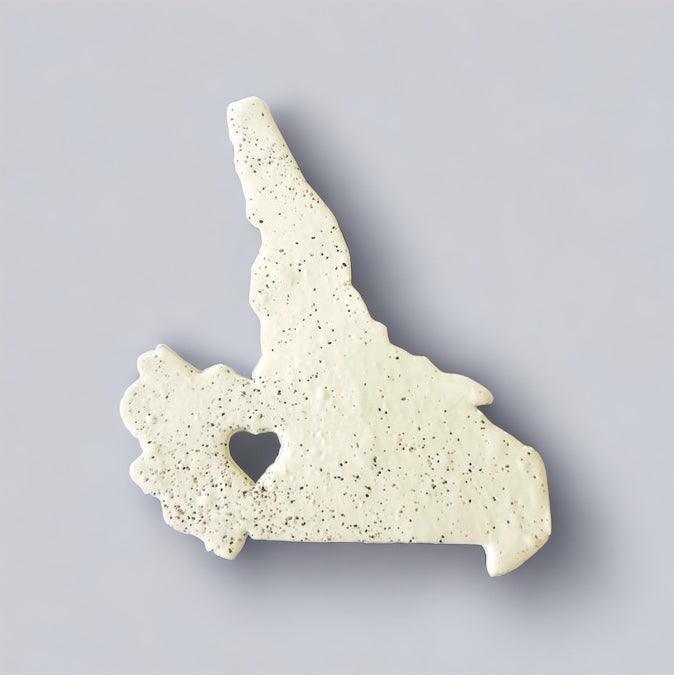 Prince Edward Island Fridge Magnet Handmade from Clay & Beach Sand