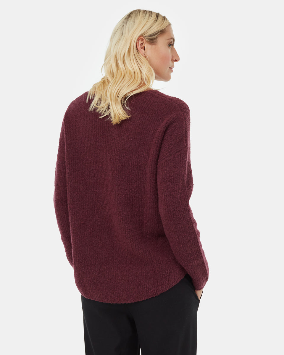 Highline Fuzzy V-Neck Sweater