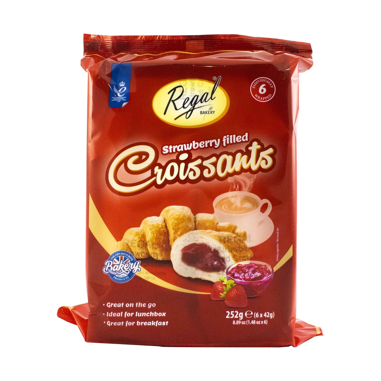 Regal Strawberry Filled Croissants 252g