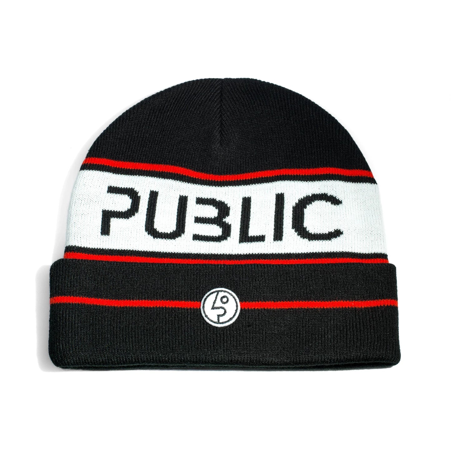 Public Snowboards 'Retro' Beanie - Black