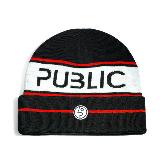 Public Snowboards 'Retro' Beanie - Black