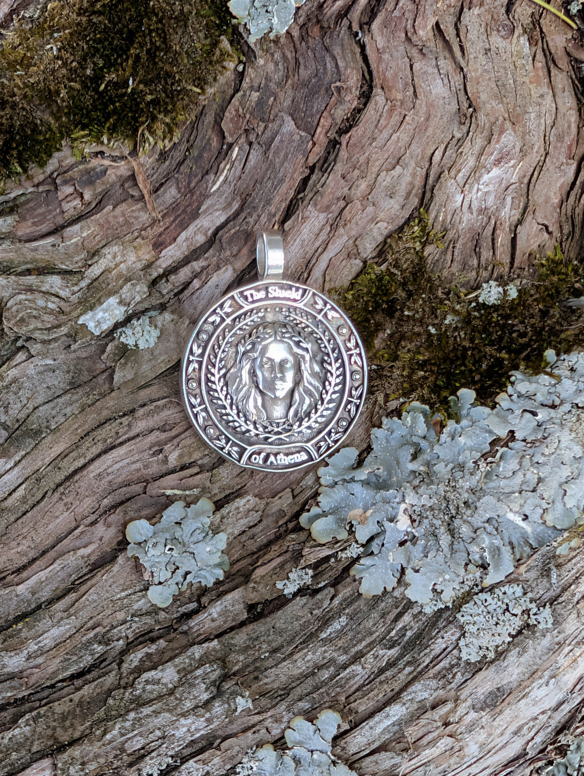 The Shield of Athena — Made-to-Order Pendant in Silver or Gold