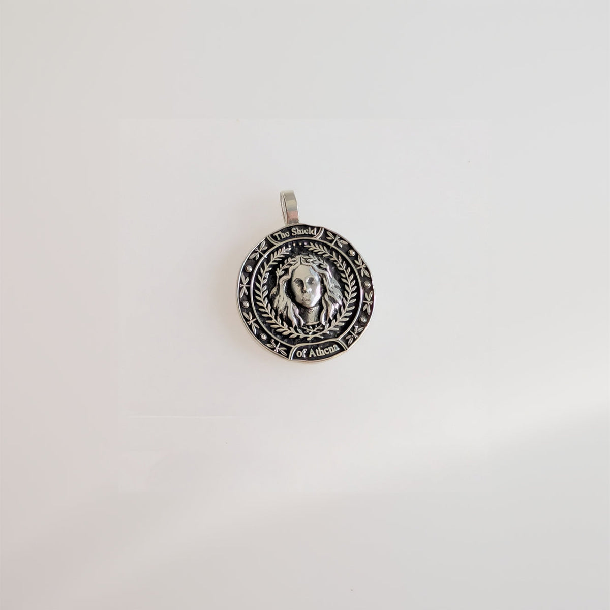 The Shield of Athena — Made-to-Order Pendant in Silver or Gold