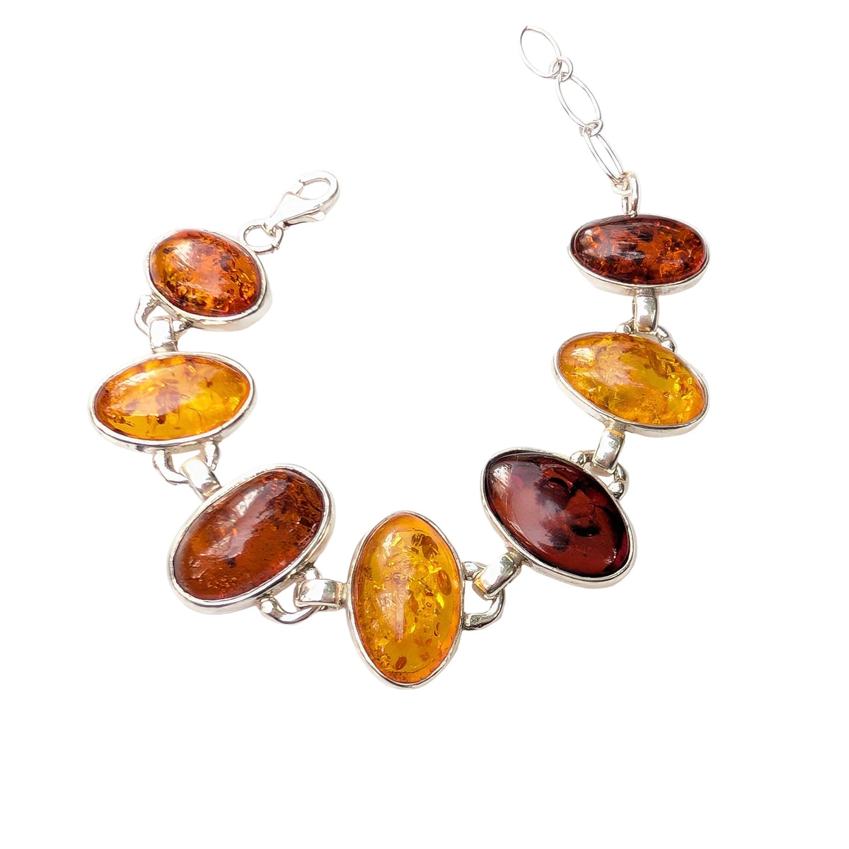 Helia’s Tears Bracelet — Baltic Amber & Sterling Silver
