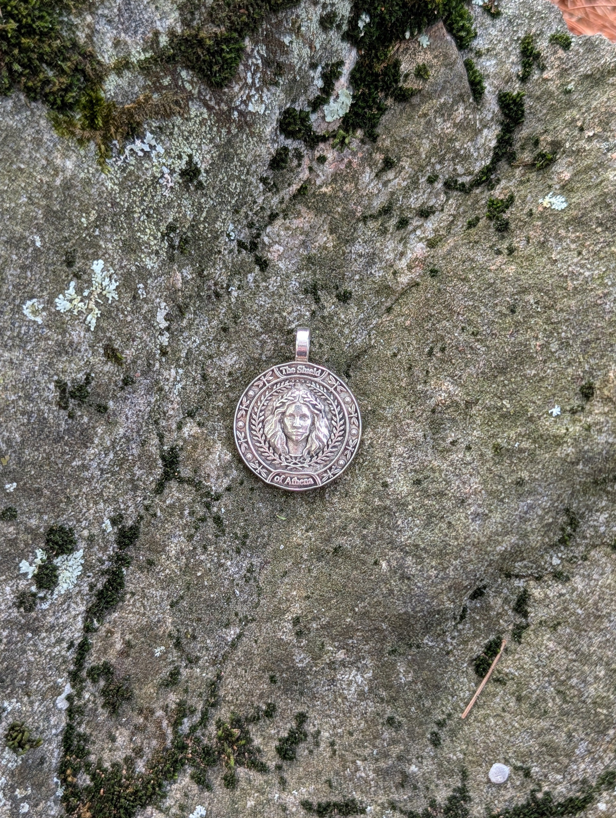 The Shield of Athena — Made-to-Order Pendant in Silver or Gold