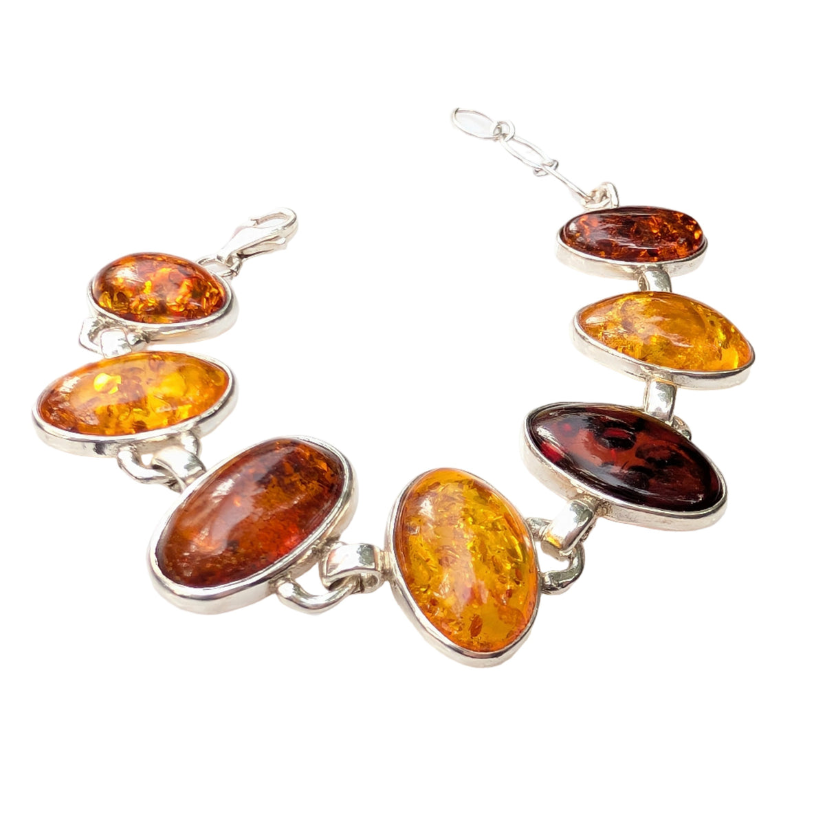 Helia’s Tears Bracelet — Baltic Amber & Sterling Silver